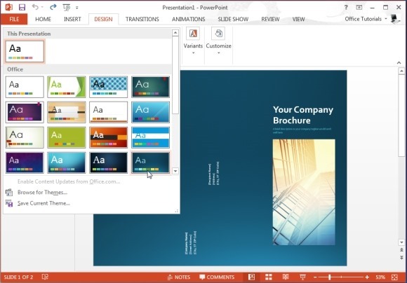 how to make a copy of a microsoft powerpoint brochure